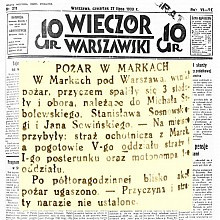 Ochotnicza Straż Pożarna w Markach - 1933