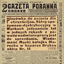 Sklep dla chrześcijan w Markach - 1913