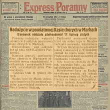 Nadużycia w Kasie Chorych w Markach - 1931