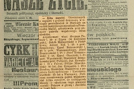fot Echa napaści w Markach - 1906