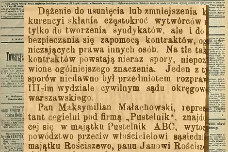 fot Małachowski przeciwko Rościszewskiemu -1898
