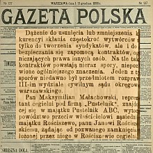 Małachowski przeciwko Rościszewskiemu -1898