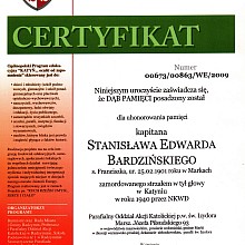 Stanisław Edward Bardziński - zamordowany w Katyniu