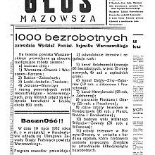 Roboty publiczne dla bezrobotnych z Marek - 1932 r.
