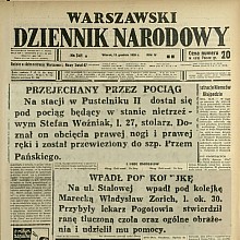 Wypadki - kolejka marecka - 1938