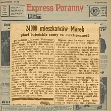 Bajońskie sumy za elektryczność - 1938