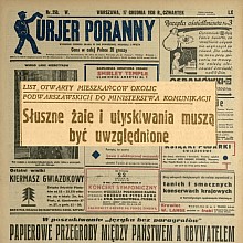 List otwarty mieszkańców Marek - 1936