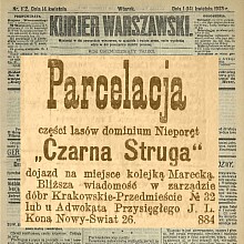 Czarna Struga - parcelacja - 1903