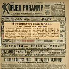 Kradzieże w fabryce Gwiazdowskiego w Strudze - 1926