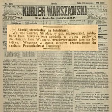 Skutki strzelaniny na letniskach - 1924