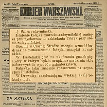 Nowe fabryki w Czarnej Strudze i Pustelniku - 1903