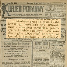 Dachówka z Pustelnika do Uniejowa - 1899