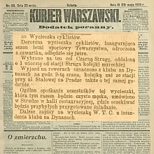 Wycieczka cyklistów do Strugi - 1903