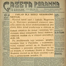 Zakład dla dzieci w Pustelniku - 1925