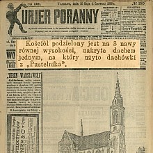 Dachówka z Pustelnika na kościele w Kołbieli - 1899