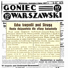 Echa tragedii pod Strugą - 1937