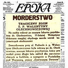 Tragiczny zgon Walentyny Olechnowiczowej - 1910