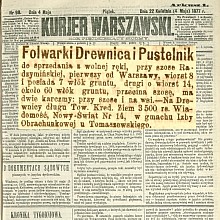 Folwarki Pustelnik i Drewnica - 1877-1878