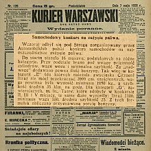 Pierwszy w Polsce konkurs zużycia benzyny - 1928