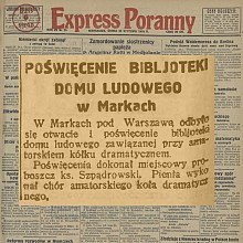 Biblioteka Domu Ludowego w Markach - 1928
