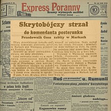 Zabito komendanta posterunku w Markach - 1938