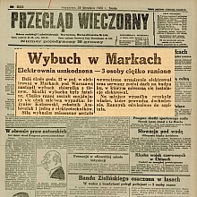 Wybuch w elektrowni w Markach - 1926