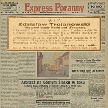 Trojanowski Zdzisław - Żołnierz Niepodległości - 1932