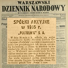 "Pustelnik" Spółka Akcyjna - 1936